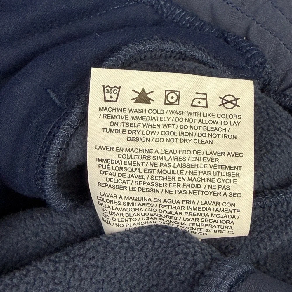 Jordan UNC Tar Heels Hoodie Men Small Quarter 1/4 Zip Fleece Pullover Navy Blue